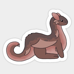 Ray Chinchilla Weasel :: Dragons and Dinosaurs Sticker